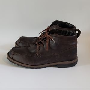 Timberland Grantly Chukka Leather Moc Toe Ankle Dark Brown Men A1859 Siz…